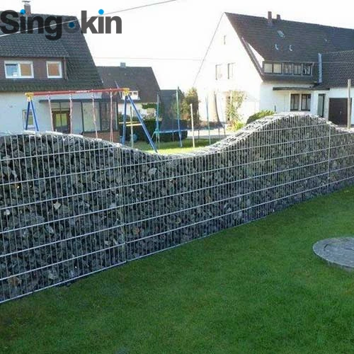 gabion wall galvanized stone basket fence multi rock metal wire mesh box