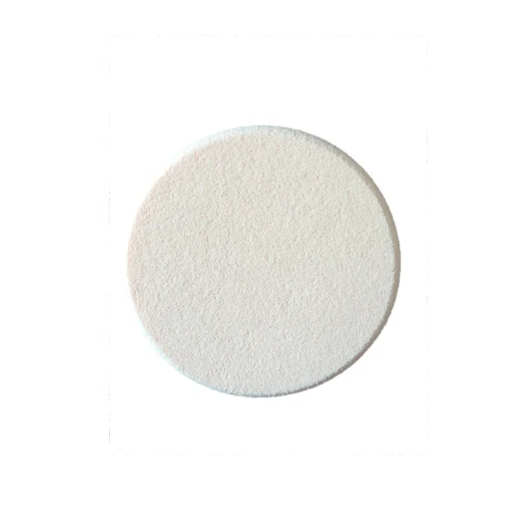 Manufacturer Wholesale White SBR Latex Round Disposable Foundation Facial Cosmetic Makeup Sponge Puff