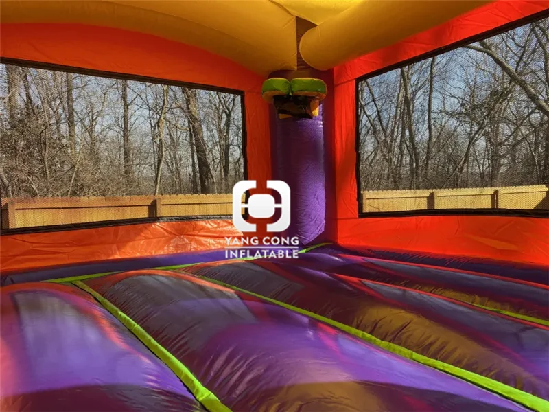 Fun world 7.6*4.6*4.3m inflatable slides combo house bounce for children