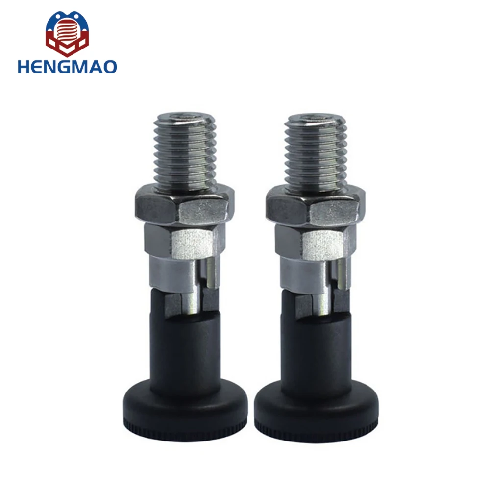 Good Quality Carbon Steel and Stainless Steel Metric M8 M10 Black Knob Plunger With Hex Nut