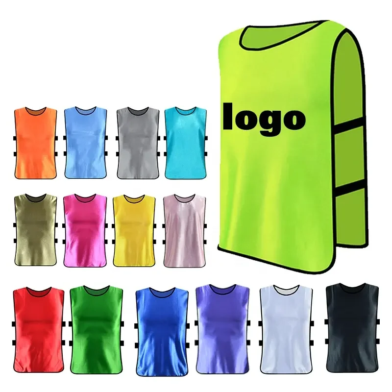 Custom Logo Breathable Soccer Running Sport Vest Adult Kids Football Jerseys Team Group Training Bibs Soccer Jersey