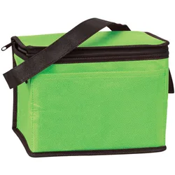 Оптовая продажа, Полиэтиленовая Нетканая сумка-холодильник, экологически чистая сумка для ланча, 6 банок, сумка для ланча