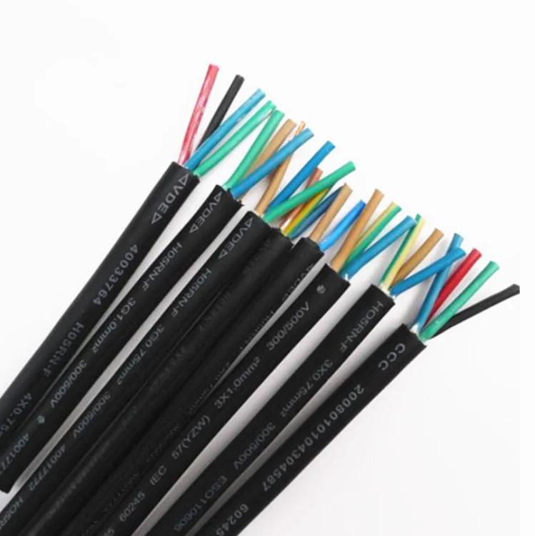 H03RN-F H05RN-F H07RN-F 3X1.5 3X2.5 3X3.5mm2 Flexible Rubber Submersible Pump Cable