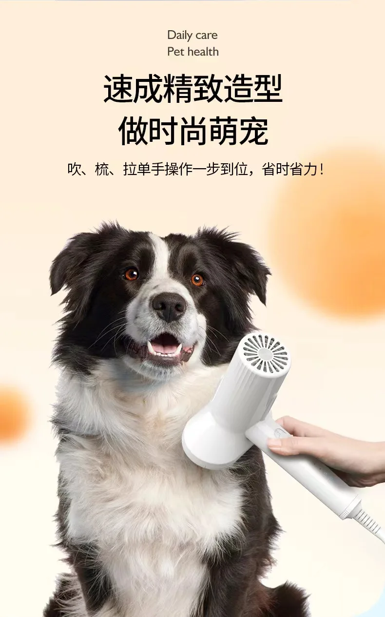 Portable electric pet hair dryer combing machine Hair blowing and hair pulling machine cat and dog blower