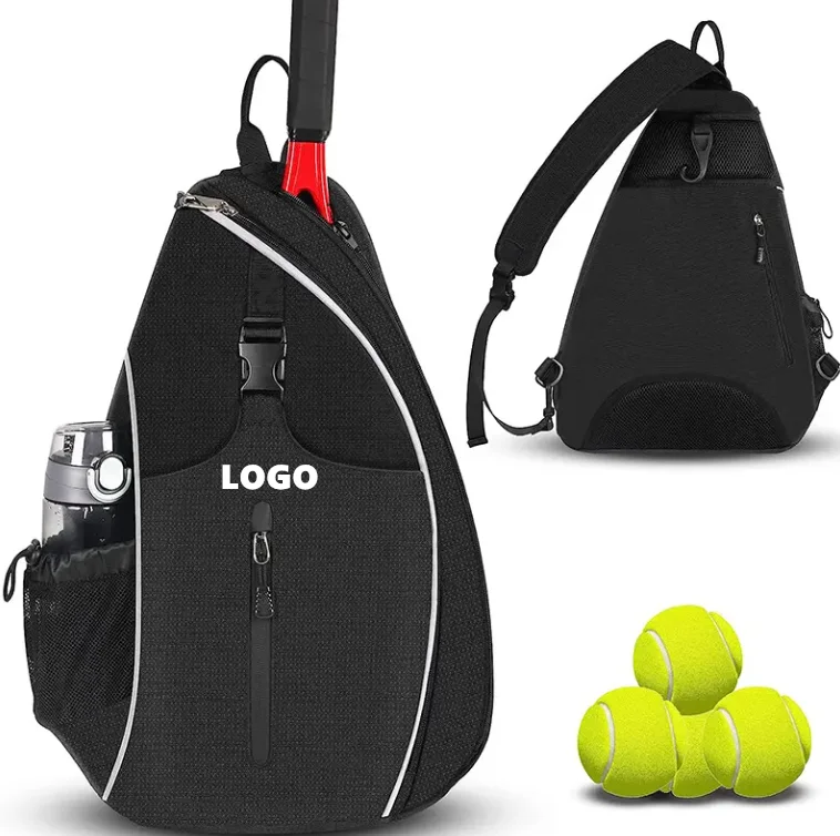 Water Resistant Men Women Travel Crossbody Sport Racket Bag FOR Pickleball Tennis Racketball