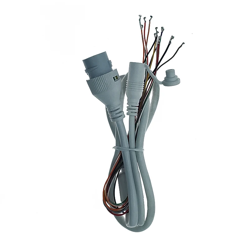 POE Network Cable RG45+DC Waterproof Connector Security Camera Cable for IP Camera Module Board Waterproof PVC 4P+F Twisted Pair