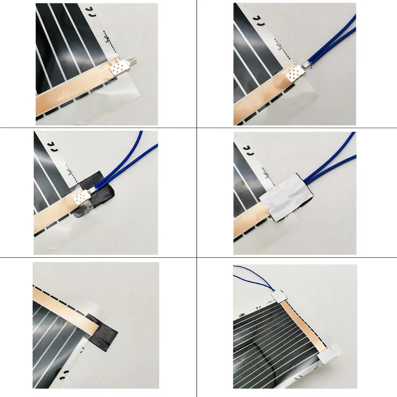 Minco Heat 220W/M2 High Efficiency Infrared Carbon Heating Film Electric Warm Floor System 50cm Width Heating Foil Mat
