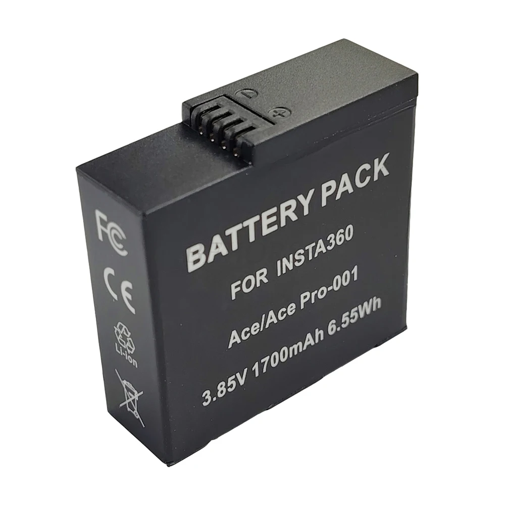 1800mAh Replaceable Battery For Insta360 Ace Pro 1700mAh Batteries Power Action Camera Accessories For Insta360 Ace/Ace Pro