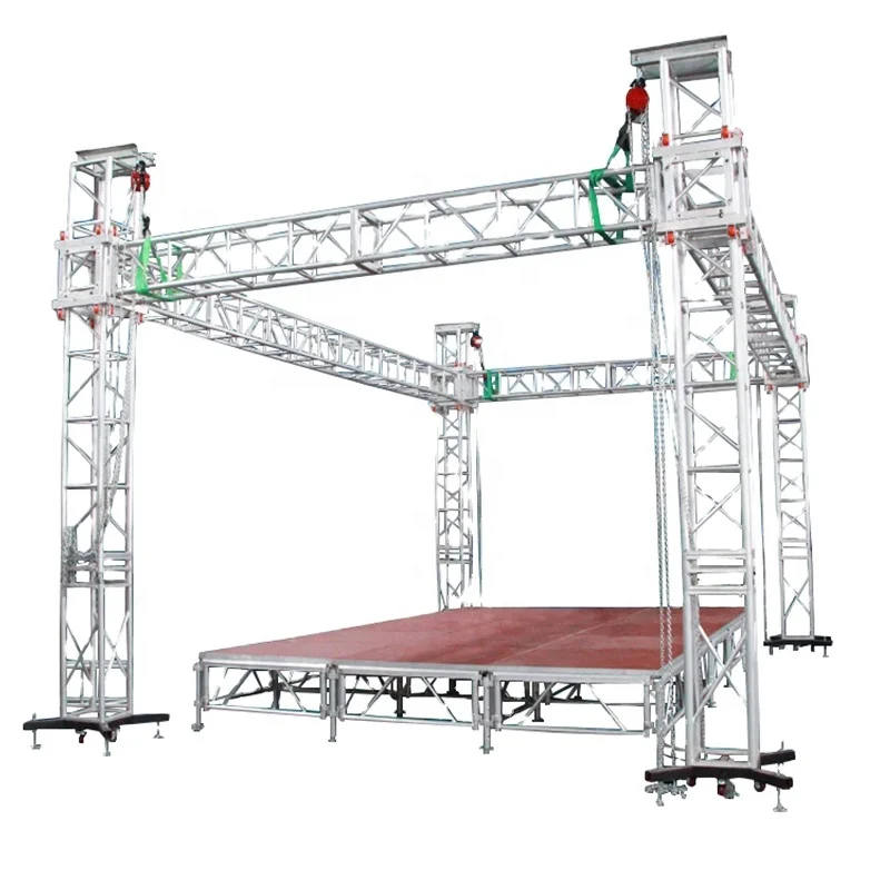 wholesale price outdoor stage truss display anti-slip Concert Wedding Stage Platform aluminum mobile Stage Podium for events