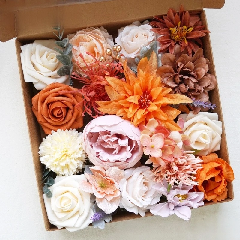 Diy пользовательские розы Большой бегун тропические ноготки цветы для искусственных цветов