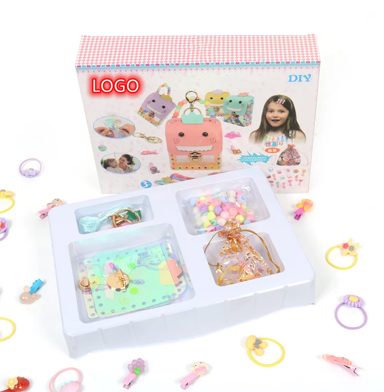 Craft Kits for Girls Cartoon Leather Handmade Handbag Diy Toy Kids Art and Crafts Kits PVC Craft DIY Bag