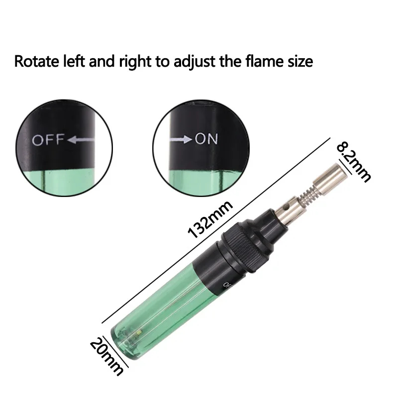 Mini 1300 Celsius Butane Gas Welding Soldering Irons Welding Pen Burner Blow Torch Gas Soldering Iron Cordless Butane Tip Tool