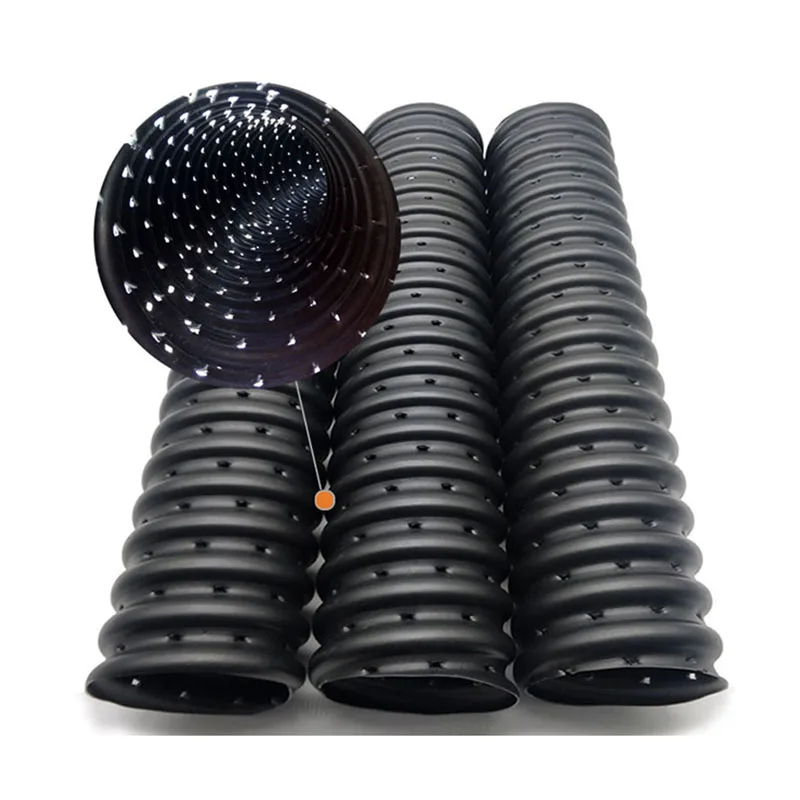 Factory Sale HDPE Pipe with Holes Perforated Pipes for Drainage Perforated Drain Pipe in Golf Course Drainage System