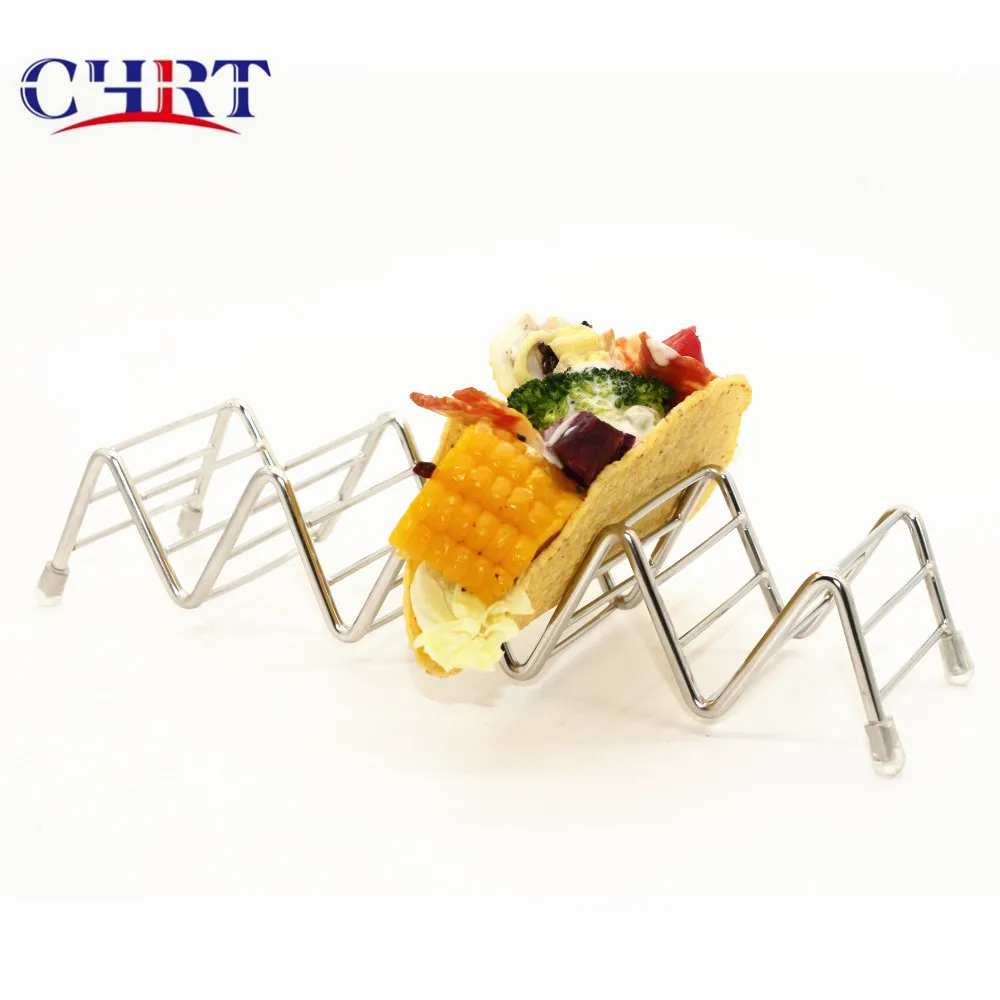 Хит продаж детский металлический держатель для пищевых продуктов CHRT гриля духовки можно мыть в посудомоечной машине набор Тако из нержавеющей стали