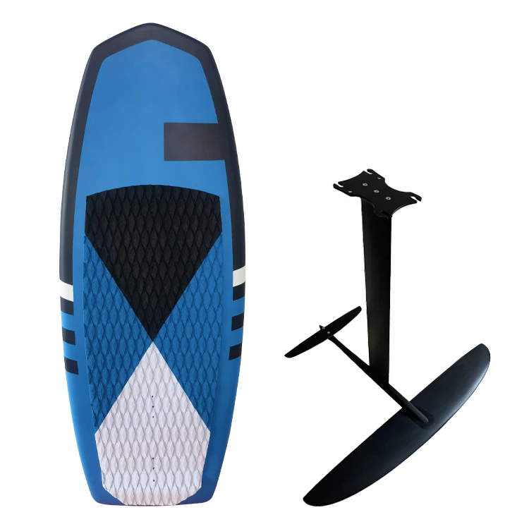 OEM carbon hard Surfboard Blue Hydrofoil  Surfing kite Wings FOIL Pumping Board Wake Foil Board