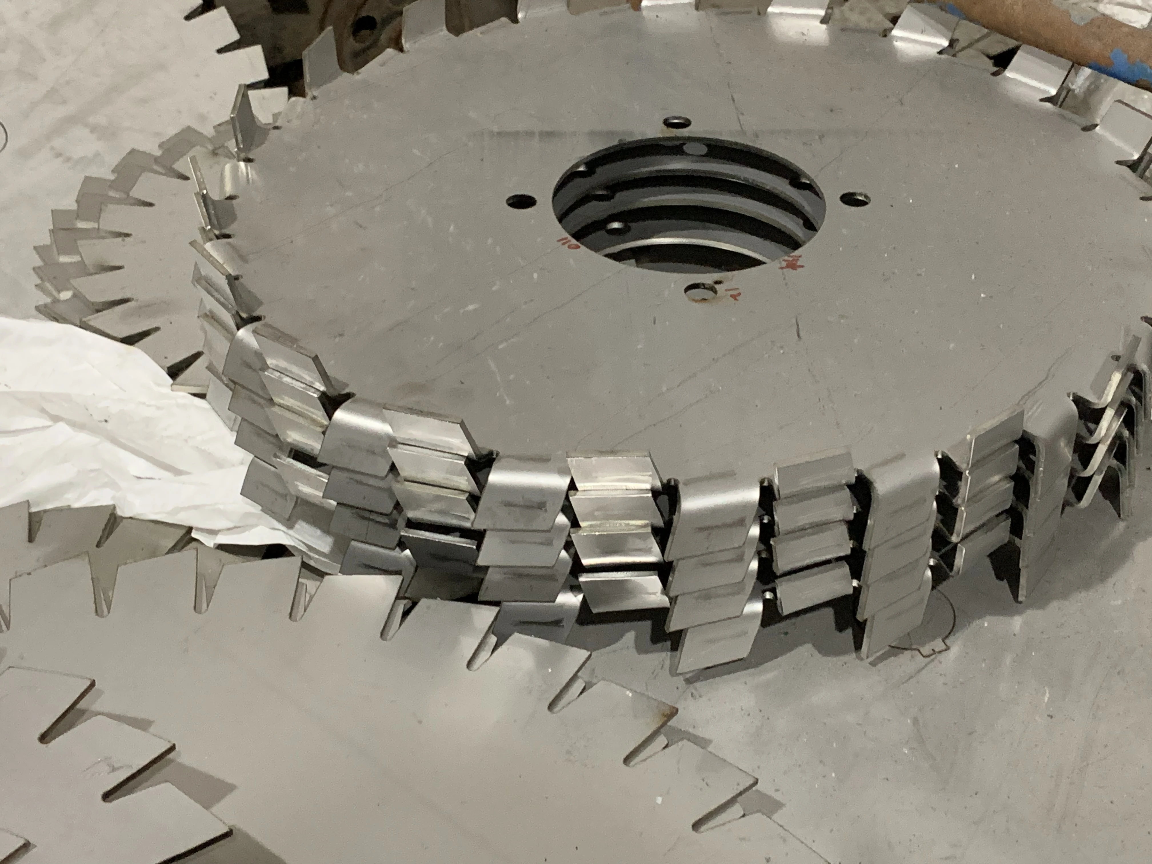 Stainless steel dispersing disc high-speed stirring impeller disperser accessories disc dispersing blades