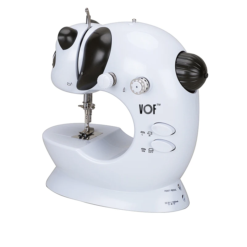 FHSM-228 Small Size Mini Double Stitch Overlock Sewing Machine with Presser Feet for Kids