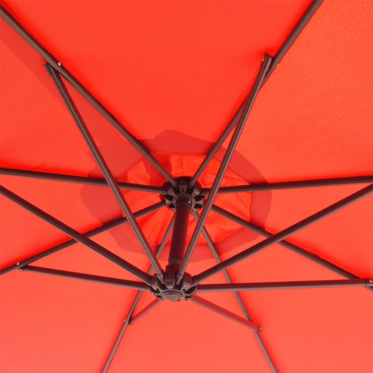 
Outdoor Umbrella Waterproof Garden Beach Restaurant Single roof Patio Sun Parasol Iron Umbrella 