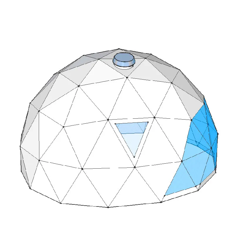 4m  5m 6m 7m 8m Geodesic Dome House Tent, Glamping Dome for resort hotel