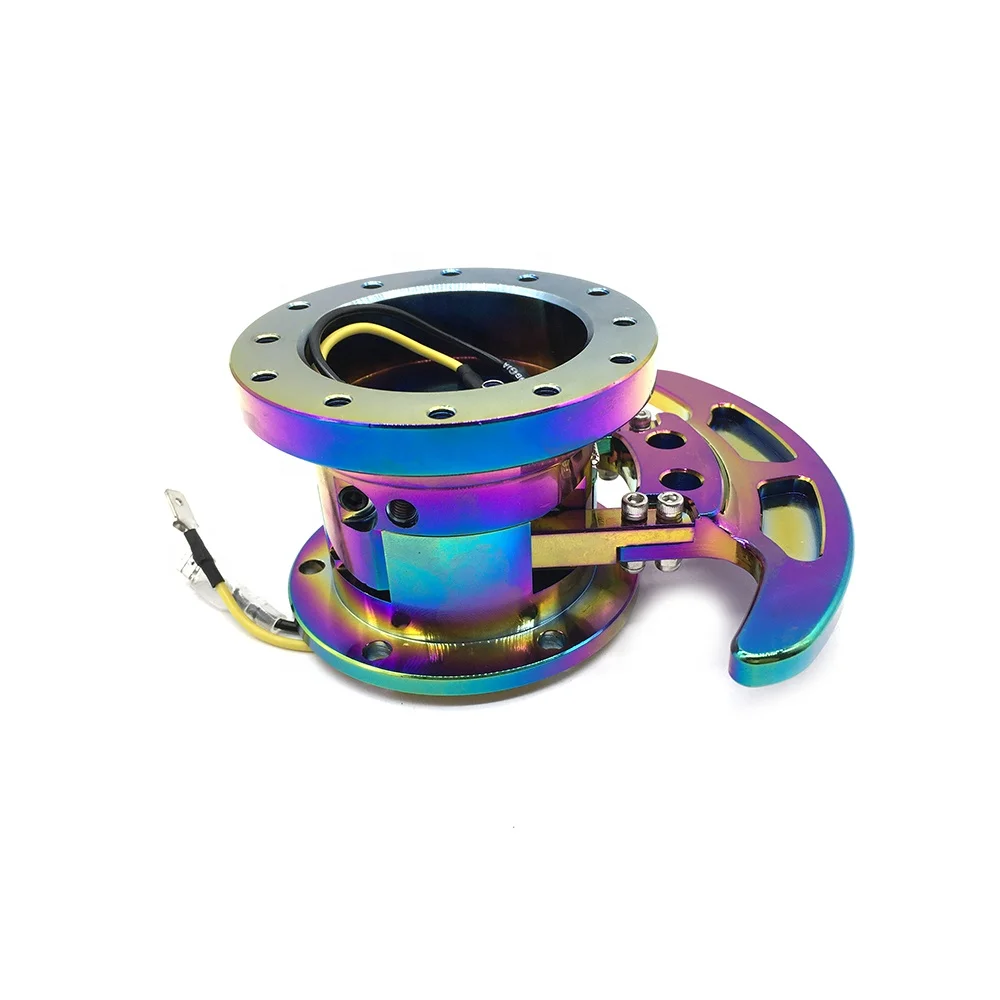 General Purpose Disassembly Base Dazzle Aluminum Alloy Material Adjustable Racing Steering Wheel Connector Quick Release