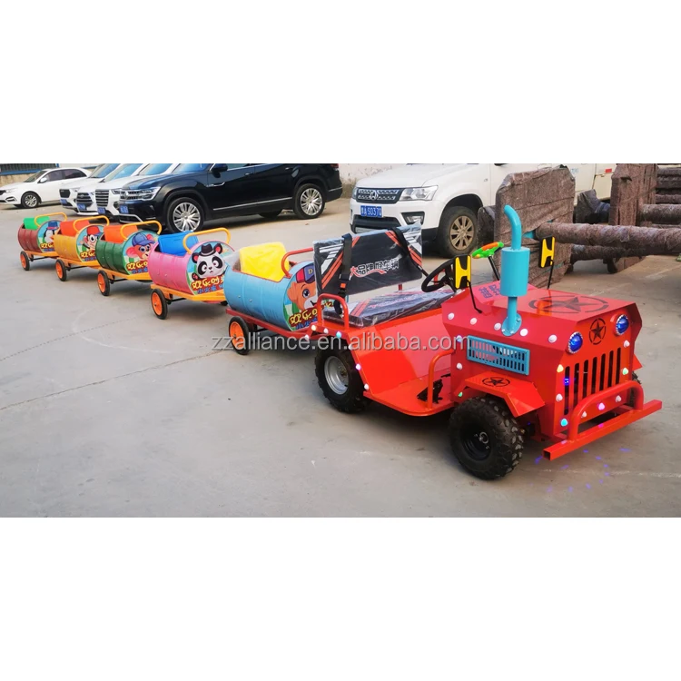 hot sale oil drum battery train amusement park electric train rides on battery train trackless for sale