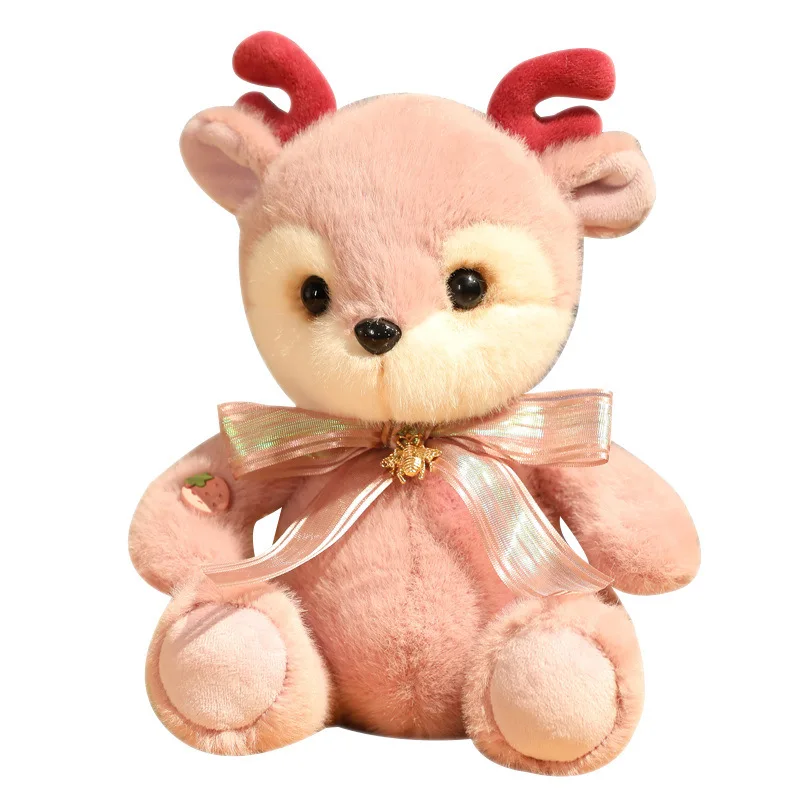 Christmas Plush Reindeer Toy Animal Soft Toy Stuffed Deer Animals Decoration Supply