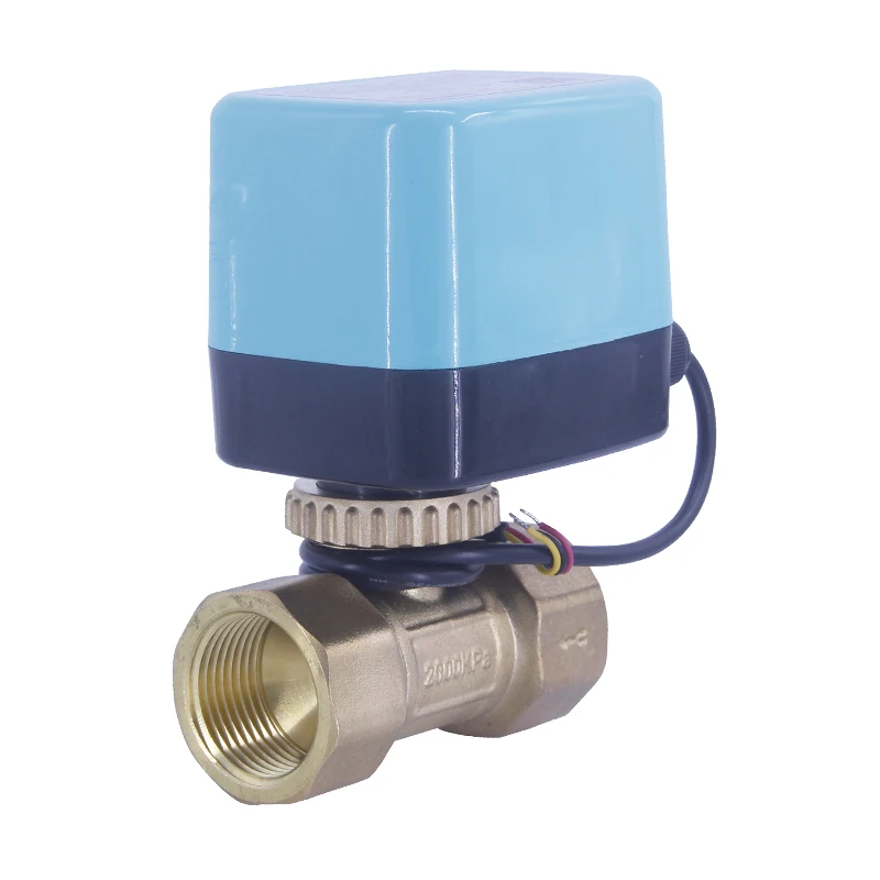 high pressure electrical water ball valves brass motorized control electric actuator ball valve