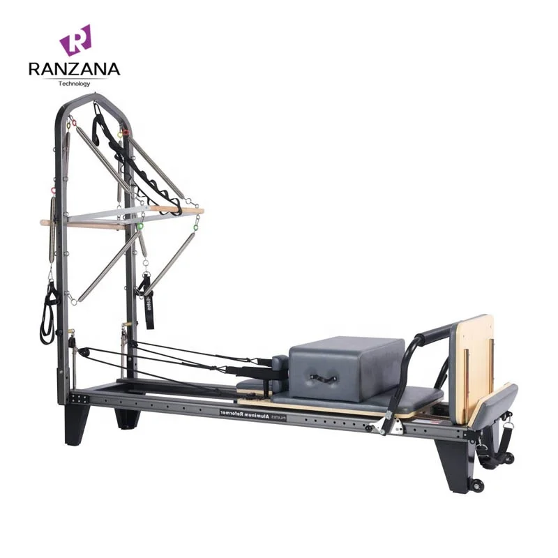 Aluminum Reformer Pilates Bed Aluminum Alloy Full Track Semi-elevated Aluminum Pilates Reformer With Tower Pilates Machine