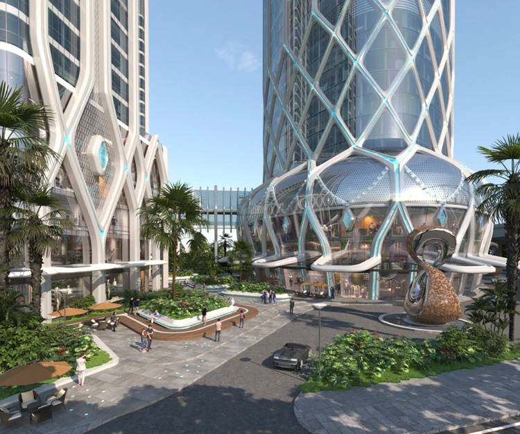 Architecture Animation Visualization Service 3D Perspective View Exterior Rendering