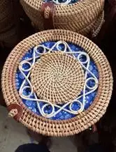 Best price Lady Handbag Women Handmade rattan bag straw bag ecofriendly accessary