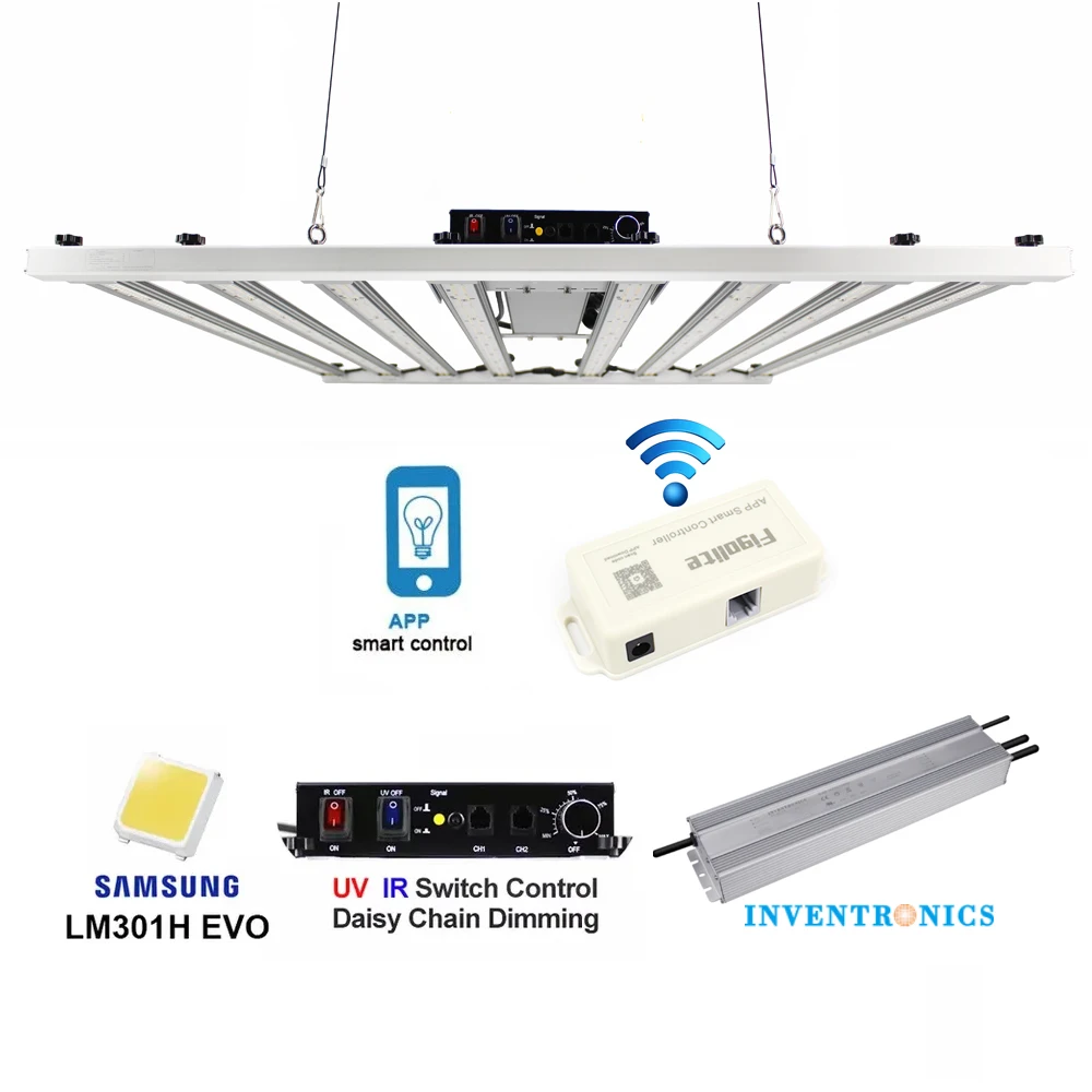 Figolite LM301H EVO высокоинтенсивный световой бар 720 Вт для гидропонных комнатных растений бесплатное приложение умный контроллер