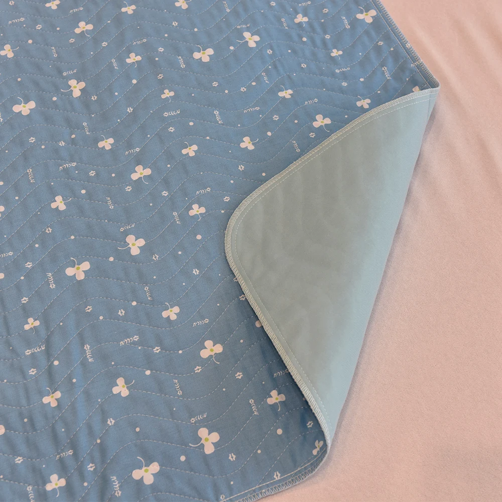Hot Sale Waterproof Incontinence Bed Pads Soft 4-Layer Washable and Reusable Incontinence Bed Adult Underpad