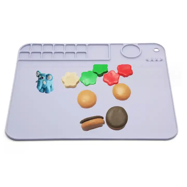 Silicone Kids Painting Mat With Water Cup Collapsible And Paint Holder DRAWING BOARD 3 Colors can choose