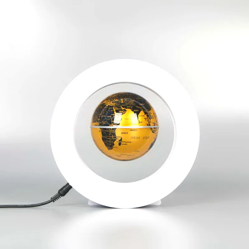 Innovative Products 2022 Home Decorations For Living Room Anti-gravity O Shape Magnetic World Map Led Globe Floating
