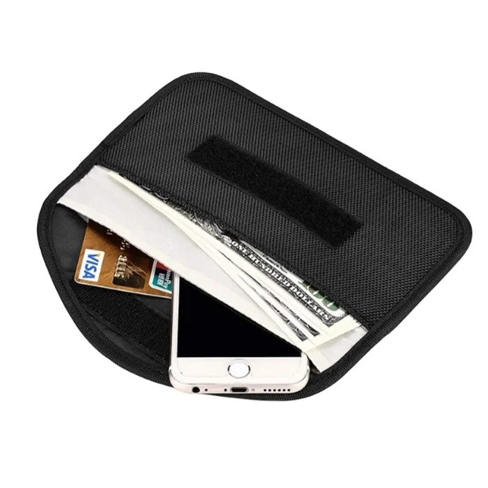 Cell Phone Anti-tracking Anti-spying GPS Rfid Signal Blocker Pouch Case Bag Handset Function Bag Card Holder Wallet