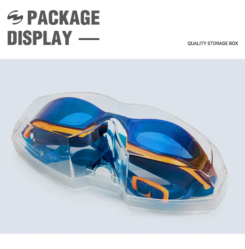 Guangzhou oem summer clear anti fog safety silicone swimming goggles glasses