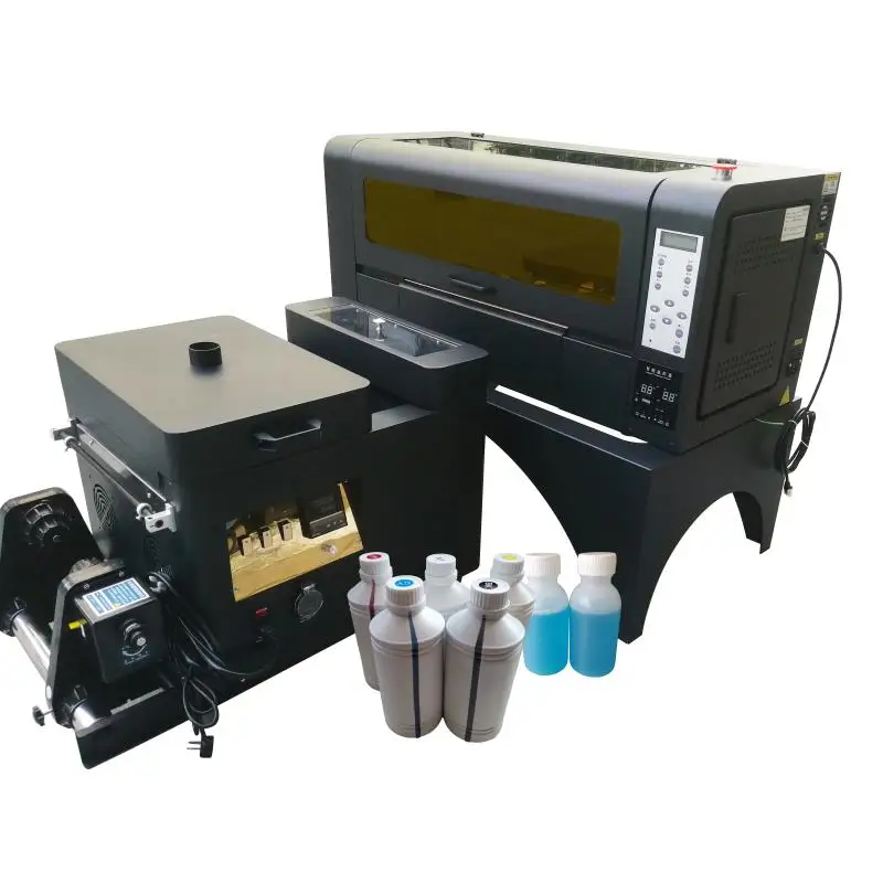 Fast Shipping Any Fabric Printing A3 Dtf Printer Printing Machine 30cm Shaker Powder Machine dual xp600