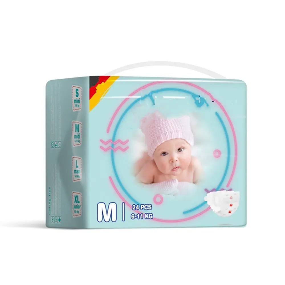 Quick Absorbent Disposable Baby Diaper Disposable soft Baby Diapers Good Quality breathable Baby Diapers