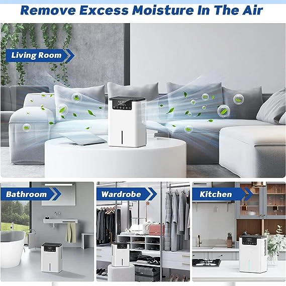 Energy Efficient home closet dehumidifier 2000ML Home Air Mini Portable Small Dehumidifier