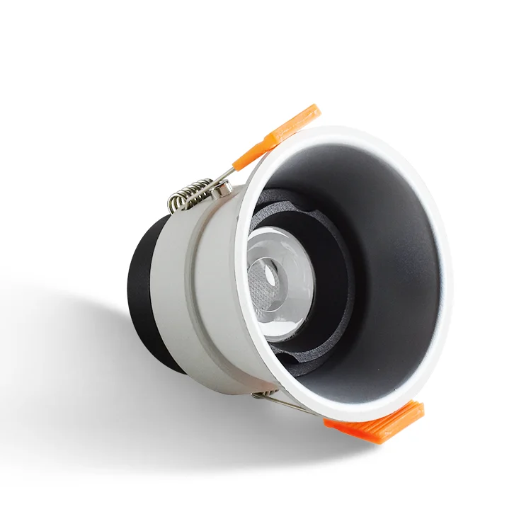 Adjustable Aluminium Round Recessed Cob Led Downlight 7W 12w Cob Led Down Light For Hotel