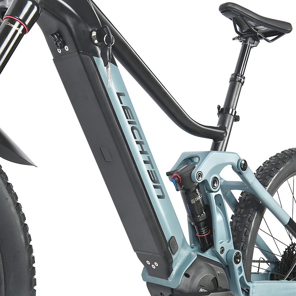 Aluminum alloy Bafang mid drive motor 48V500W fat tire electric bike Electric Fat Hybrid Ebike Frame Full Suspension