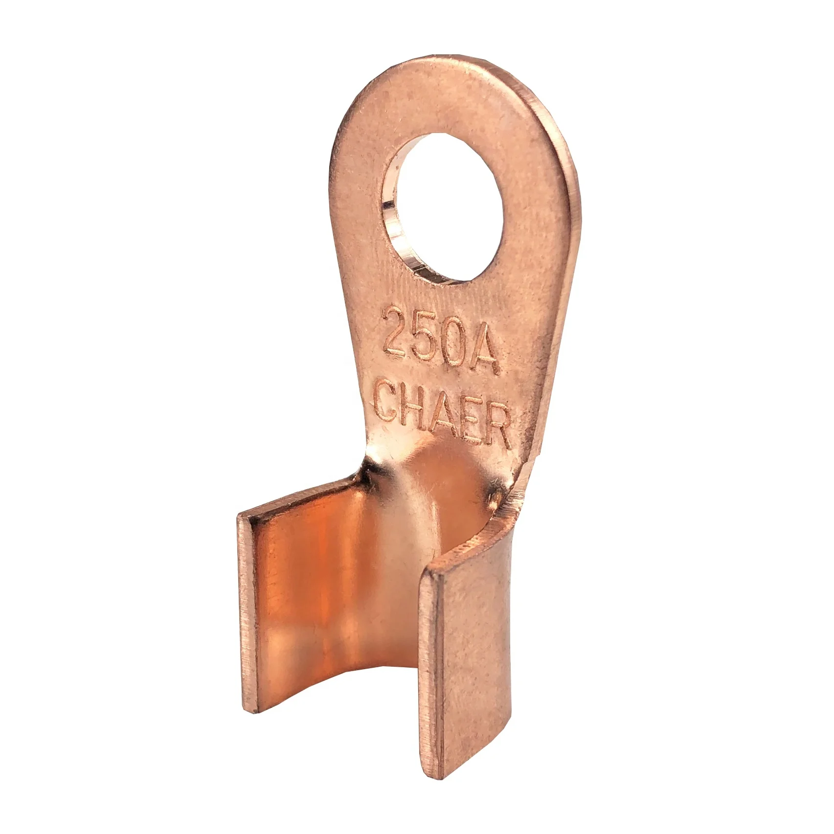 Chaer automotive cables OT 80A open copper wire nose ring battery terminal cable lug