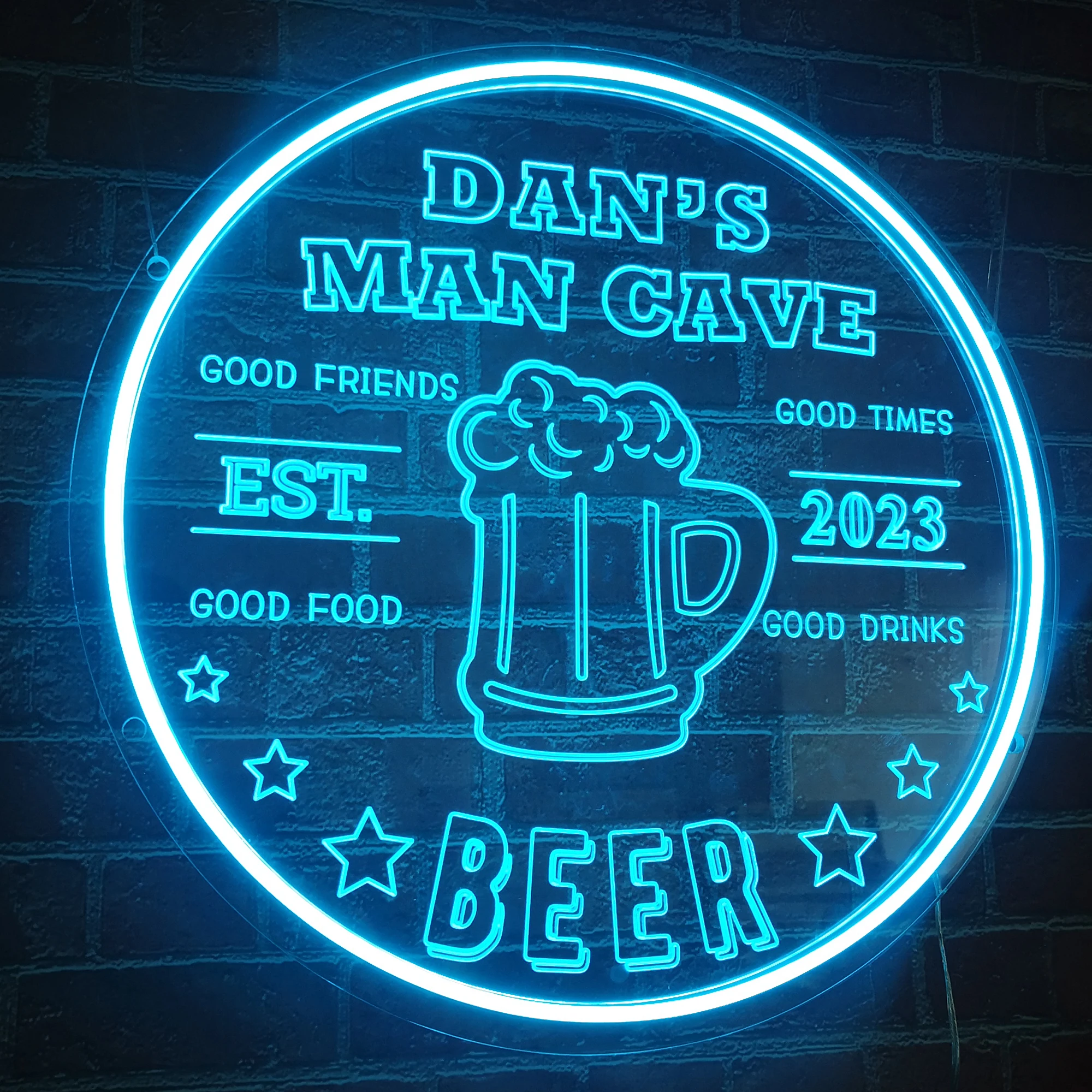 Custom Name Pub LED Neon Beer Signs for Home Bar Man Cave Pub Business