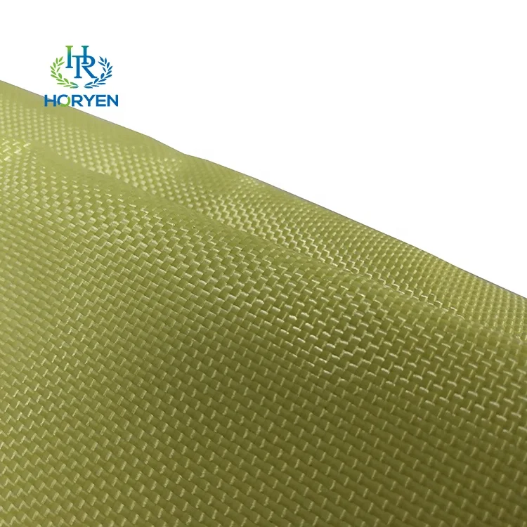 Horyen factory direct 3000D 400g plain para aramid fiber fabric manufacturers