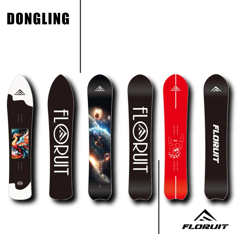 FLORUIT Customized snowboards for Adults Training snowboards High Quality snowboard Supplier Round Head Dovetail Skis