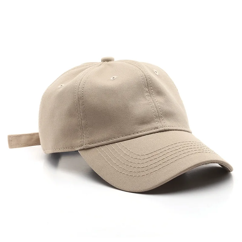 Custom logo cotton dad hats strap adjustable curved brim khaki 6 panel embroidery baseball cap for men and women