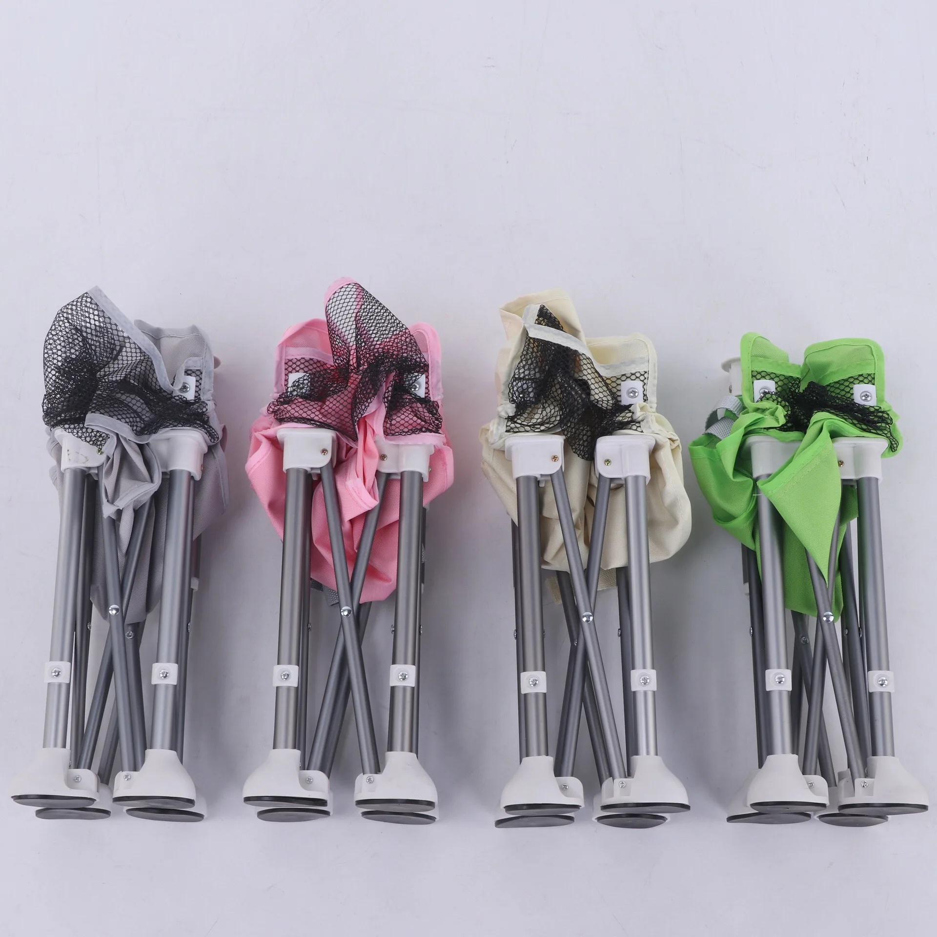 Portable Foldable Toddler Dining Booster Seat Baby Feeding Dining Chair with Tray and Bag for Outdoor and Bedroom Use