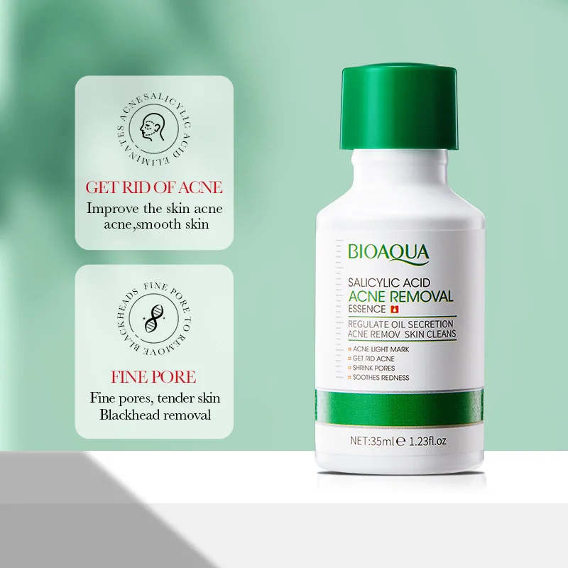 BIOAQUA Skin beauty 2% salicylic acid anti-acne treatment Prevent breakout remover blackhead whitening facial acne serum