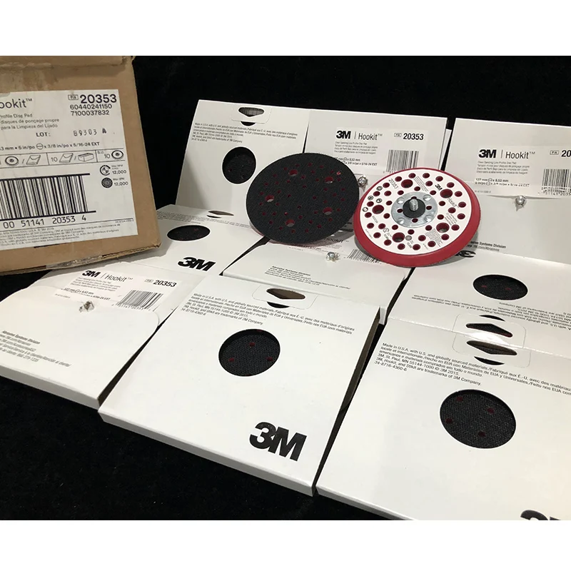 20353 3 inch 75mm Quick Change Roll Lock Red Surface Conditioning Sanding Disc Xtract Low Profile Back-up Pad  Back-up Pads