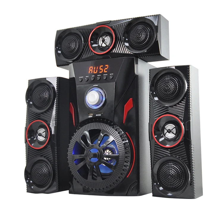 Hot Selling Led Light Creative Full Range Active Home Theater System Speaker Multimedia Bluetooth 3.1 PC Karaoke Speaker